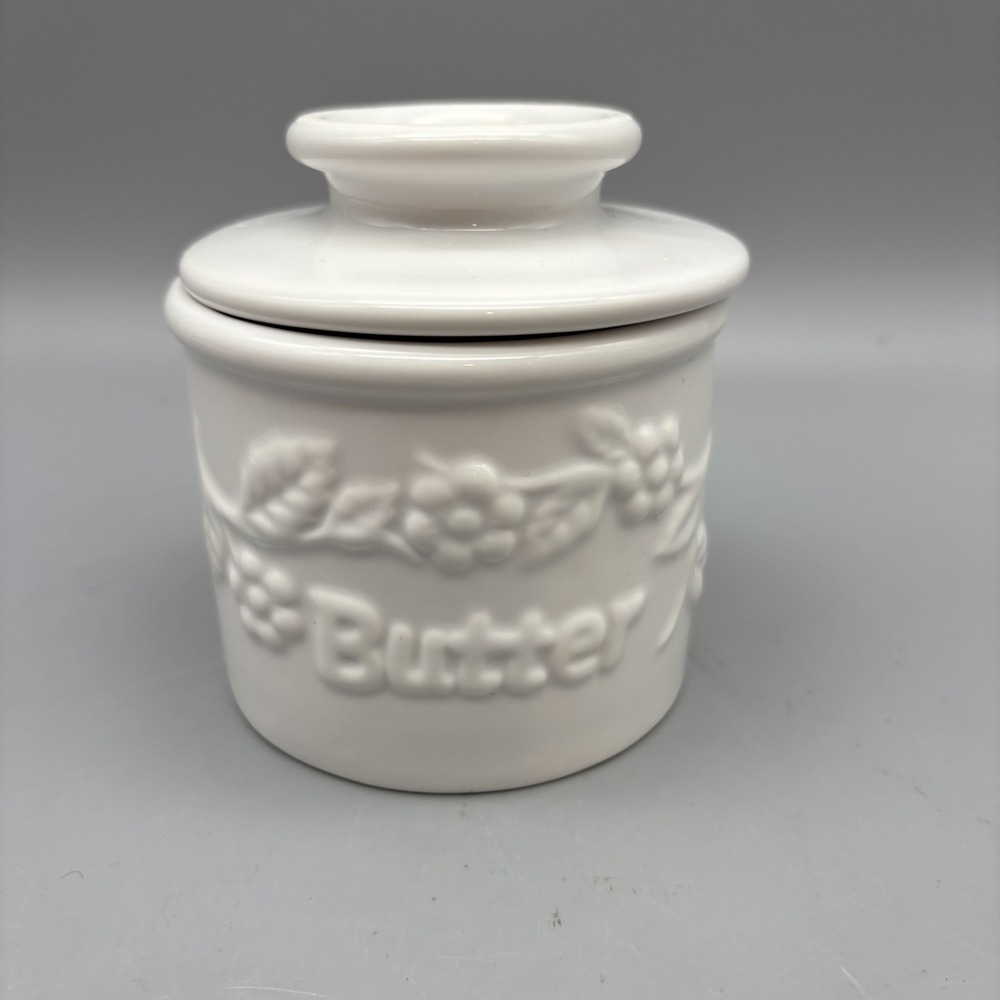 The Original Butter Bell Crock by L. Tremain 2000 White Crock Pottery Beurre